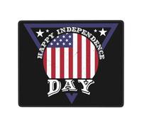 Tappetino per Mouse Happy 4Th of July Protezione Scrivania da Ufficio Migliora Precisione E velocità Mouse Pad con Base in Gomma Antiscivolo Mousepad per Mac Pc Ufficio 25X30Cm