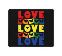 Tappetino Per Mouse Happy Lgbt Pride Day Tappetino Per Mouse Da Gioco Waterproof Protezione Scrivania Da Ufficio Pulire Mouse Mat Per Ufficio Laptop Pc 25X30Cm