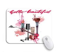 Tappetino per Mouse Hello Beautiful Lettering Phrase for Baby Birthday Beauty Tappetini Mouse Antipolvere Lavabile Tappetino Mouse, per Gioco, Laptop, 25 x 30cm