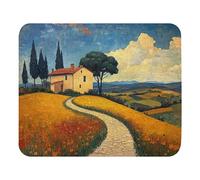 Tappetino per Mouse House Among The Hills Confortevole Mouse Mat Antiscivolo Desk Mat per Ufficio Sensori da Gioco Computer 10X12In