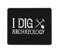 Tappetino per Mouse, I Dig Archaeology Tampone per Mouse Personalizzato Tappetini per Il Mouse da Gioco Lavabile Tappetino Mouse Gaming per Gaming Ufficio 25X30Cm
