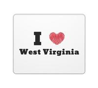 Tappetino per Mouse I Love West Virginia Tappetino per Mouse da Gioco Portatile Mouse Mat Migliora Precisione E velocità Tappetino Scrivania per Laptop Ufficio Pc 25X30Cm