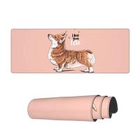 Tappetino Per Mouse I Need Your Love Corgi Tappetino Mouse Grande Personalizzato Mousepad Forma Rettangolare, Per Computer, Laptop, Gaming Mouse, 80x30cm