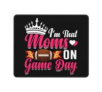 Tappetino per Mouse, I'm That Moms On Game Day Tappetini Mouse Antisfilacciamento Tappetino da Gaming Multifunzionale Gaming Pad per Gamers Casa 25X30Cm