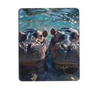 Tappetino per mouse impermeabile da gioco con base antiscivolo Tappetino per mouse per bambini ippopotami tappetino per mouse per laptop tappetino per mouse antiscivolo per ufficio casa computer