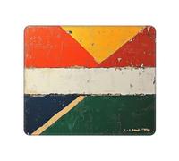 Tappetino per mouse impermeabile da gioco, con base in gomma antiscivolo, bandiera del Sud Africa, tappetino per mouse quadrato per computer portatile, lavabile, tappetino da scrivania per tavolo da