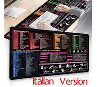 Tappetino per mouse in foglio di triche Excel/Word/Windows/PPT versione italiana, tappetino per tastiera per computer per impiegati Studenti Tappetino per scrivania da ufficio