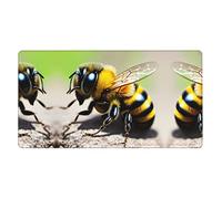 Tappetino per mouse in gomma con piccola ape, extra large, 40,6 x 74,9 cm, forte adesione, durevole, adatto per una vasta gamma di occasioni