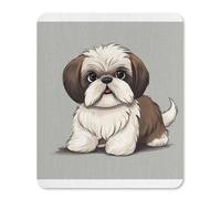 Tappetino per mouse in gomma, impermeabile, con stampa di cane Shih Tzu, tappetino antiscivolo per la protezione della scrivania, per giochi, ufficio e uso domestico
