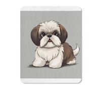 Tappetino per mouse in gomma, impermeabile, con stampa di cane Shih Tzu, tappetino antiscivolo per la protezione della scrivania, per giochi, ufficio e uso domestico