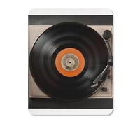 Tappetino per mouse in gomma, impermeabile, vintage, stampa di dischi in vinile, antiscivolo, tappetino di protezione per scrivania, per giochi, ufficio e uso domestico