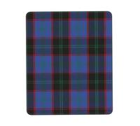 Tappetino per mouse in gomma morbida multi-formato con bordo di bloccaggio, motivo scozzese scozzese Hume Tartan Plaid, design verticale, 7 x 8,6 pollici