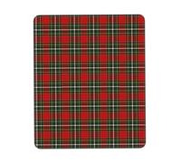 Tappetino per mouse in gomma morbida multi-formato con bordo di bloccaggio, motivo tartan Clan Gillespie, design verticale, 7,9 x 9,5 pollici