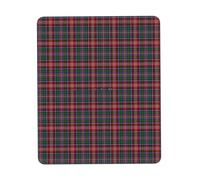 Tappetino per mouse in gomma morbida multi-formato con bordo di bloccaggio, motivo tartan Clan Ritchie, design verticale, 7,9 x 9,5 pollici