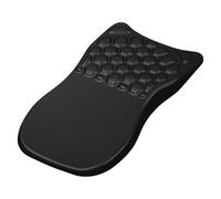 Tappetino per mouse in memory foam, 20 x 30 x 2,5 cm, design con punto di massaggio, con supporto ergonomico per polso articolato per ufficio, nero