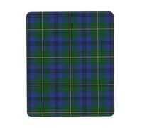 Tappetino per mouse in morbida gomma con bordo di bloccaggio, design verticale, 7,9 x 9,5 pollici, motivo tartan scozzese Johnstone Johnston, multi-formato
