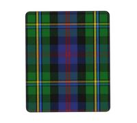 Tappetino per mouse in morbida gomma con bordo di bloccaggio, motivo scozzese Malcolm Tartan Plaid, design verticale, 7,9 x 9,5 pollici