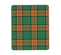 Tappetino per mouse in morbida gomma con bordo di bloccaggio, motivo scozzese Pollock Tartan Plaid, multi-formato, design verticale, 7,9 x 9,5 pollici