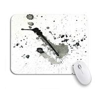 Tappetino per Mouse Ink Abstract Black Watercolor Splatter On Blood Blot Blotch Sottomano Portatile Impermeabile Tappetino Mouse Gaming, per Computer, Gioco, 25 x 30cm