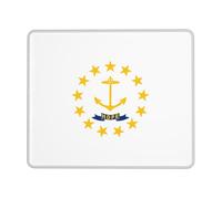 Tappetino per Mouse Island Rhode State Flag Lavabile Gaming Mouse Pad Multifunzione Accessori Gaming per Pc Mac Gaming 10X12In