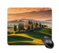 Tappetino per mouse italiano toscano con bordo cucito, tappetino per mouse di alta qualità, panno lavabile, tappetino per mouse in gomma antiscivolo, design perfetto per giochi, laptop, lavoro in