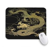 Tappetino per Mouse Japanese The Pattern of Gold Dragon Chinese Tattoo China Tappetino Mouse Gaming Antipolvere Facile da Pulire Tappetino Mouse Piccolo, per Computer, Gaming Mouse, 25 x 30cm