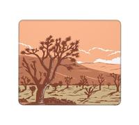 Tappetino per Mouse Joshua Tree Desert Within Joshua Tree National Park California And Nevada Mouse Pad Multifunzione Mousepad con Base in Gomma Antiscivolo Tappetino per Tastiera per Pc 25X30Cm