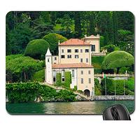 Tappetino per Mouse, Lago di Como Italy Italian Lake Como Villa Europe Tappeto Mouse Ergonomico Tappetino Mouse Gaming Pratica Mousepad per Gaming Ufficio 25X30Cm
