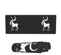 Tappetino Per Mouse Large Horns Goat Tappetino Mouse Pad Base Antiscivolo In Gomma Sottomano, Per Ufficio, Scrivania, Gaming Mouse, 80x30cm