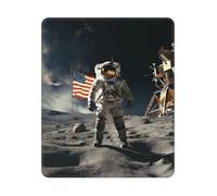 Tappetino per mouse lavabile antiscivolo tappetino per mouse astronauta atterraggio sulla luna tappetino per mouse per computer portatile da gioco tappetino per mouse per uomo donna tappetino