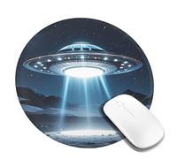 Tappetino per mouse lavabile per computer con base in gomma antiscivolo, tappetino per mouse UFO di notte, per laptop, accessori da scrivania, tappetino per mouse da gioco, per ufficio, tavolo