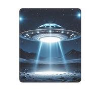 Tappetino per mouse lavabile per computer con base in gomma antiscivolo, tappetino per mouse UFO di notte, per laptop, accessori da scrivania, tappetino per mouse da gioco, per ufficio, tavolo