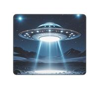 Tappetino per mouse lavabile per computer con base in gomma antiscivolo, tappetino per mouse UFO di notte, per laptop, accessori da scrivania, tappetino per mouse da gioco, per ufficio, tavolo