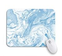 Tappetino per Mouse Light Blue And White Colours Beautiful Abstract Marble Modern Tappetino Mouse Pad Personalizzato Confortevole Tappetino Mouse, per Computer, Laptop, 25 x 30cm