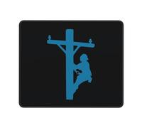 Tappetino per Mouse Lineman On A Pole Statue Lavabile Gaming Mouse Pad Multifunzione Desk Mat per Laptop Computer Sensori da Gioco 10X12In