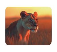Tappetino per Mouse Lioness At Sunset Tappetino Mouse Gaming Portatile Desk Mat Confortevole Mouse Mat per Mac Computer Portatile Pc 25X30Cm
