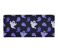 Tappetino per mouse liscio e carino con spettri di Halloween gotico per scrivere tappetino per mouse per scrivania 80 x 30 cm