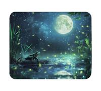 Tappetino per Mouse Little Frog Under The Moon Desk Mat Waterproof Mouse Mat Lavabile Mouse Pad per Ufficio Pc Mac 25X30Cm
