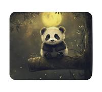 Tappetino per Mouse Little Panda On The Branch Tappetino per Mouse da Gioco Pulire Protezione Scrivania da Ufficio Una Presa Stabile su Superfici Lisce Mouse Pad per Pc Ufficio Mac 25X30Cm