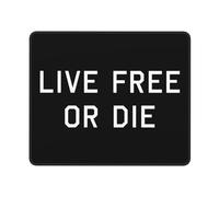 Tappetino per Mouse Live Free Or Die Durevole Tappetino per Mouse da Gioco Bordi Cuciti Mousepad per Computer Sensori da Gioco Ufficio 10X12In