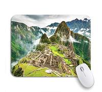 Tappetino per Mouse Machu Picchu Peru Ruins of Inca Empire City Tappetino per Il Mouse Antiscivolo Confortevole Impermeabile Tappetini Mouse, per Computer, Gaming Mouse, 25 x 30cm