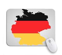 Tappetino per Mouse Map of Germany And German Flag The Inside Country Sottomano Facile da Pulire Antipolvere Tappetino per Il Mouse Antiscivolo, per Laptop, Gioco, 25 x 30cm