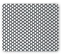 Tappetino per Mouse Marine Fishing Scale Style Pattern Sea Nautical Illustration Tappetino Mouse Gaming Portatile Mousepad Forma Rettangolare, per Computer, Ufficio, Gaming Mouse, 25x30cm