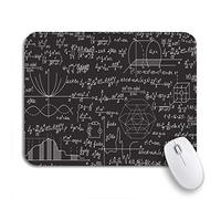 Tappetino Per Mouse Math Physical Formulas Plots Equations Chalk On Grey Board Tappetino Per Il Mouse Antiscivolo Confortevole Mousepad Forma Rettangolare, Per Computer, Laptop, 25 x 30cm