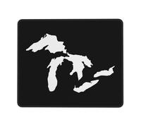 Tappetino per Mouse Michigan Great Lakes State Tappetino Mouse Gaming Base Antiscivolo in Gomma Confortevole Sottomano, per Casa, Computer, Laptop, 25x30cm