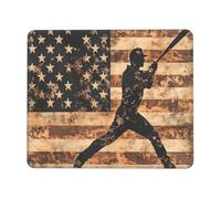 Tappetino per mouse mimetico con bandiera americana USA Flag Gaming Mouse Mat con bordi cuciti Base in gomma antiscivolo Tappetino per mouse per PC Laptop 24x20
