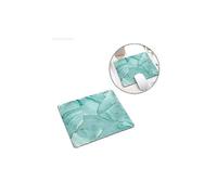 Tappetino per mouse morbido con superficie effetto marmo blu a pressione, 21x26 cm, nero