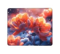 Tappetino per mouse multi formato con lucciole e fiori, per ufficio, studio e gioco, con forte adesione e superficie spessa e confortevole