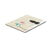 Tappetino per mouse multicolore a forma di barboncino nero, 7,75x9,25 cm, regalo di Natale di Caroline's Treasures (BB2543MP)
