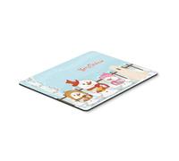 Tappetino per mouse multicolore ""Caroline's Treasures Merry Christmas South Russian Sheepdog"" 7,75x9,25 cm (BB2355MP)